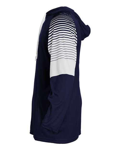 Lineup Hooded Long Sleeve T-Shirt | USA Decoration