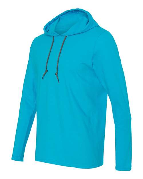 Softstyle® Lightweight Hooded Long Sleeve T-Shirt | USA Decoration