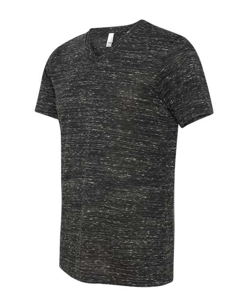 Textured Jersey V-Neck Tee | USA Decoration