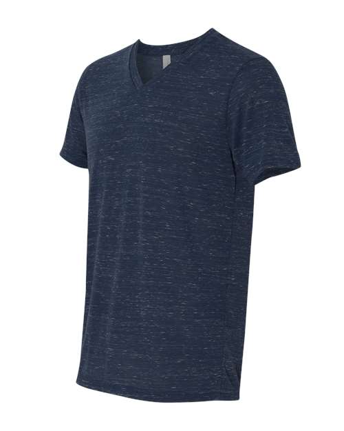 Textured Jersey V-Neck Tee | USA Decoration