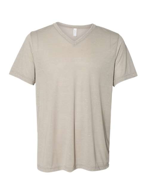 Textured Jersey V-Neck Tee | USA Decoration