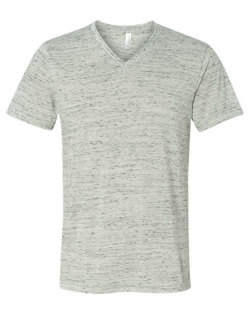Textured Jersey V-Neck Tee | USA Decoration