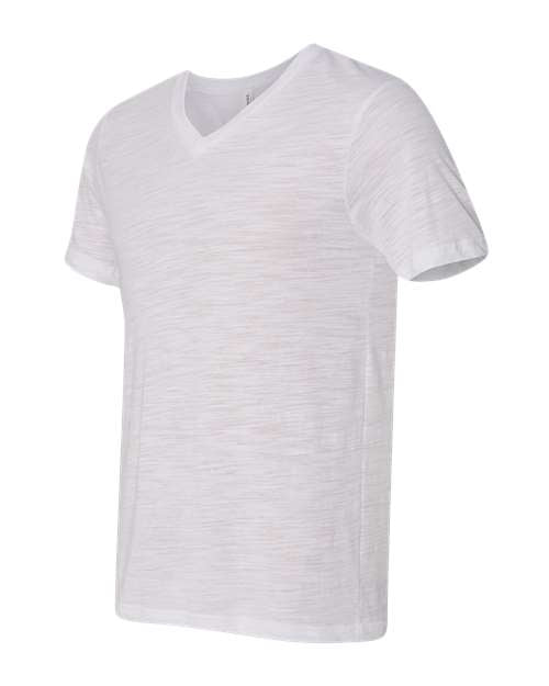 Textured Jersey V-Neck Tee | USA Decoration