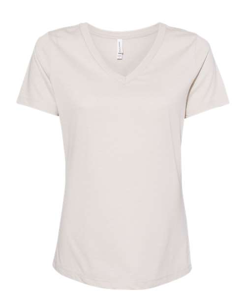 Women's Relaxed Heather CVC V-Neck Tee | USA Decoration