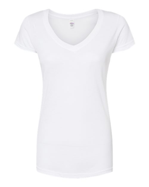 Women's Poly-Rich V-Neck T-Shirt | USA Decoration