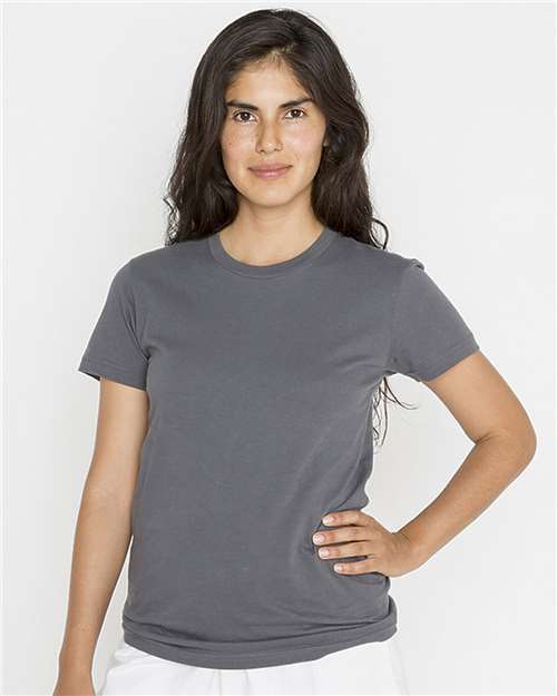 USA-Made Women's Fine Jersey T-Shirt | USA Decoration