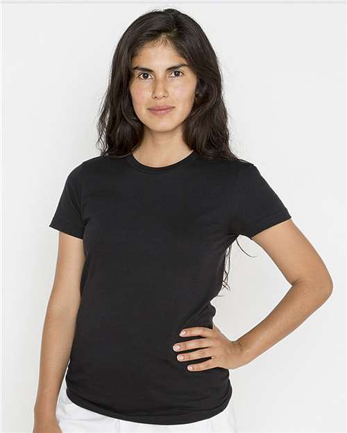 USA-Made Women's Fine Jersey T-Shirt | USA Decoration