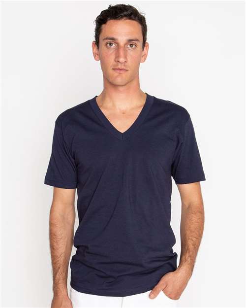 USA-Made Fine Jersey V-Neck T-Shirt | USA Decoration