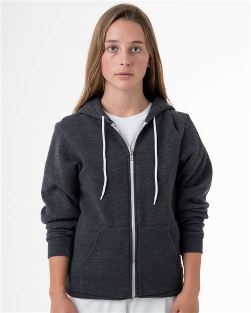 USA-Made Flex Fleece Full-Zip Hooded Sweatshirt | USA Decoration