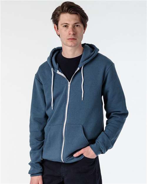 USA-Made Flex Fleece Full-Zip Hooded Sweatshirt | USA Decoration