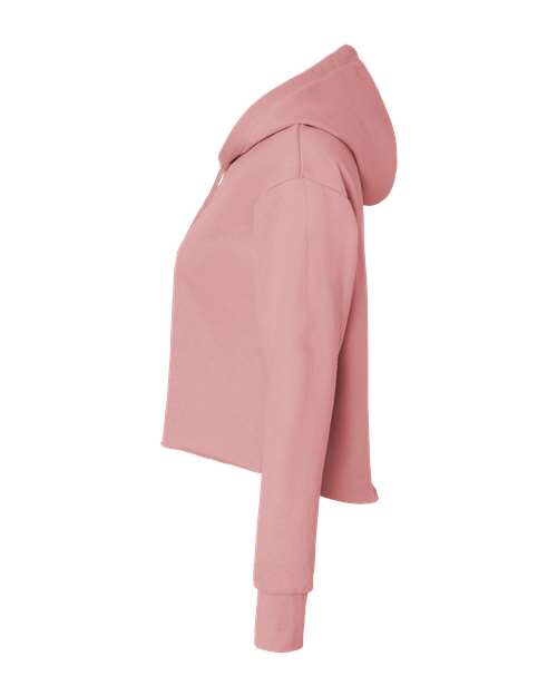 Women's Laguna Sueded Raw Edge Crop Hoodie | USA Decoration