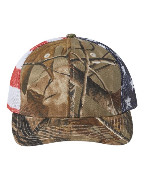Printed Mesh Trucker Cap | USA Decoration