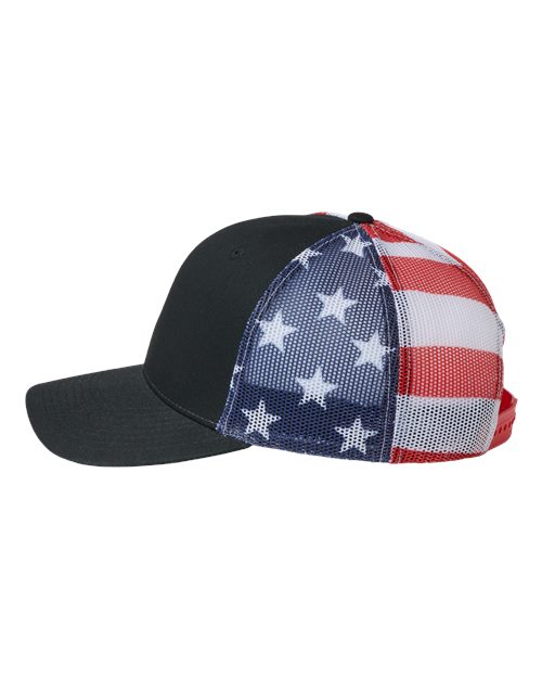 Printed Mesh Trucker Cap | USA Decoration