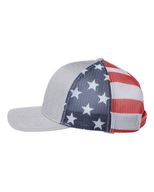 Printed Mesh Trucker Cap | USA Decoration