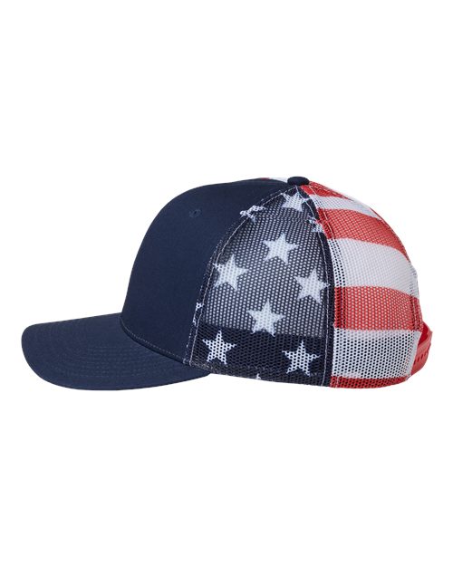 Printed Mesh Trucker Cap | USA Decoration