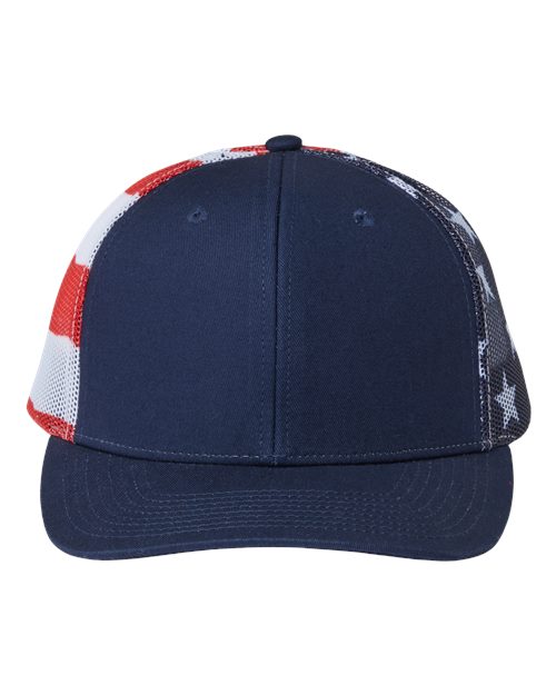 Printed Mesh Trucker Cap | USA Decoration