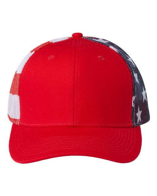 Printed Mesh Trucker Cap | USA Decoration