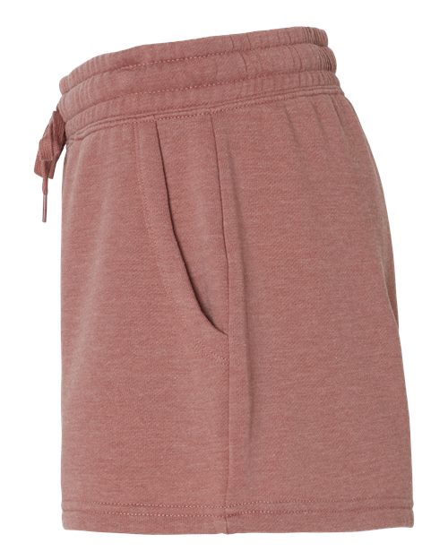 Women’s Lightweight California Wave Wash Fleece Shorts | USA Decoration