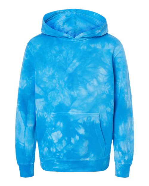 Youth Midweight Tie-Dyed Hooded Sweatshirt | USA Decoration