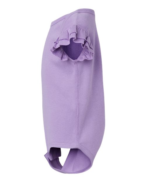 Infant Flutter Sleeve Baby Rib Bodysuit | USA Decoration