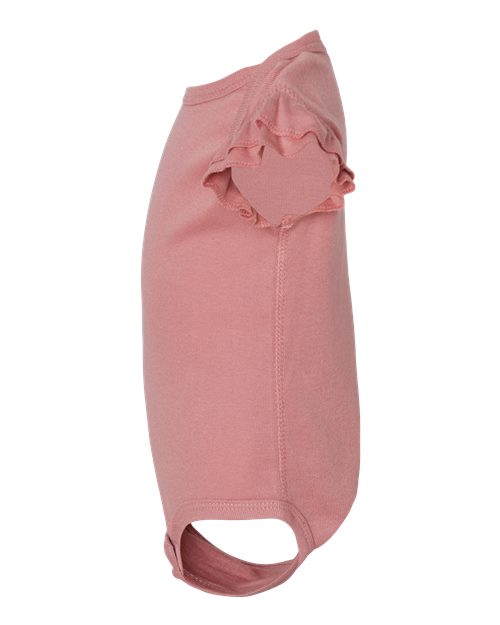 Infant Flutter Sleeve Baby Rib Bodysuit | USA Decoration