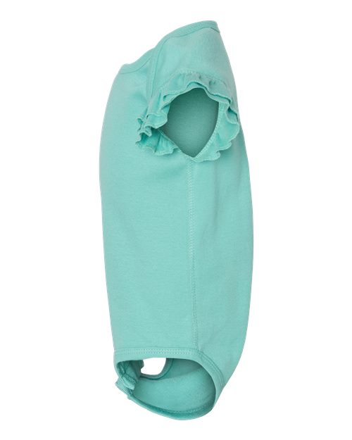 Infant Flutter Sleeve Baby Rib Bodysuit | USA Decoration