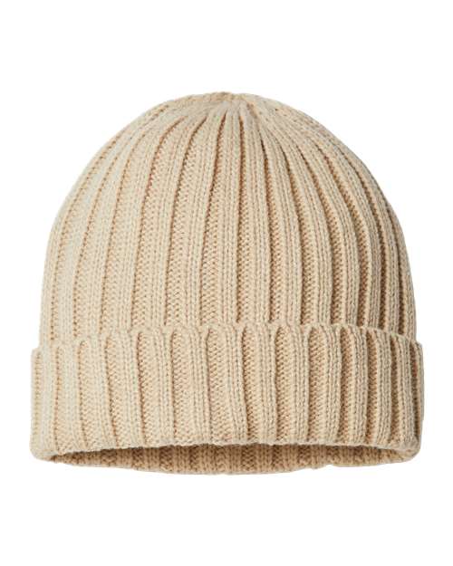 Sustainable Cable Knit Cuffed Beanie | USA Decoration
