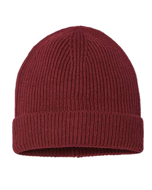 Sustainable Fine Rib Cuffed Beanie | USA Decoration