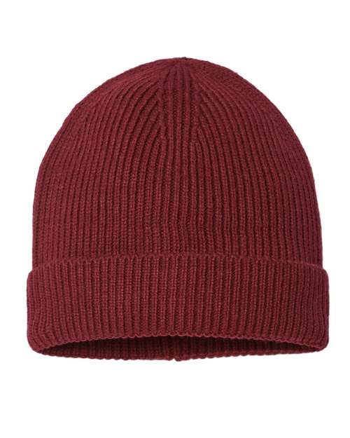 Sustainable Fine Rib Cuffed Beanie | USA Decoration