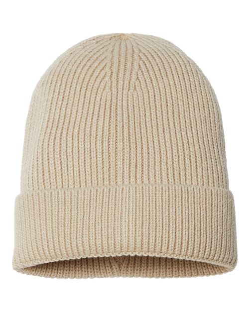 Sustainable Fine Rib Cuffed Beanie | USA Decoration