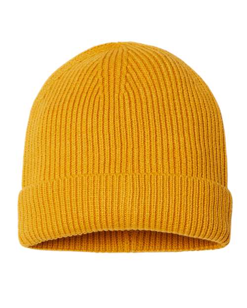 Sustainable Fine Rib Cuffed Beanie | USA Decoration