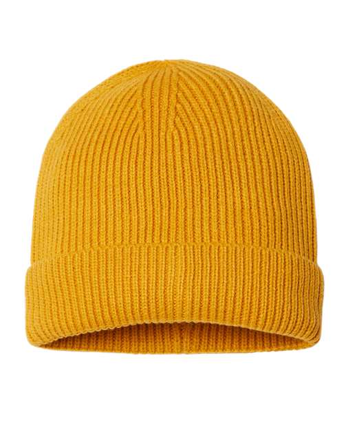 Sustainable Fine Rib Cuffed Beanie | USA Decoration