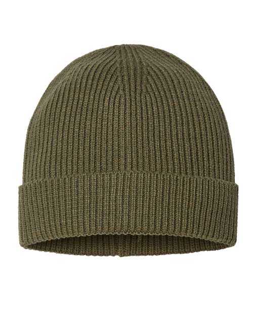 Sustainable Fine Rib Cuffed Beanie | USA Decoration