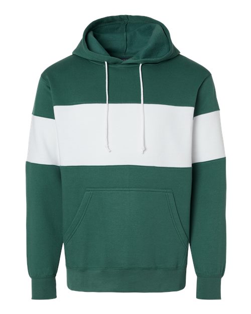 Classic Fleece Colorblocked Hooded Sweatshirt | USA Decoration