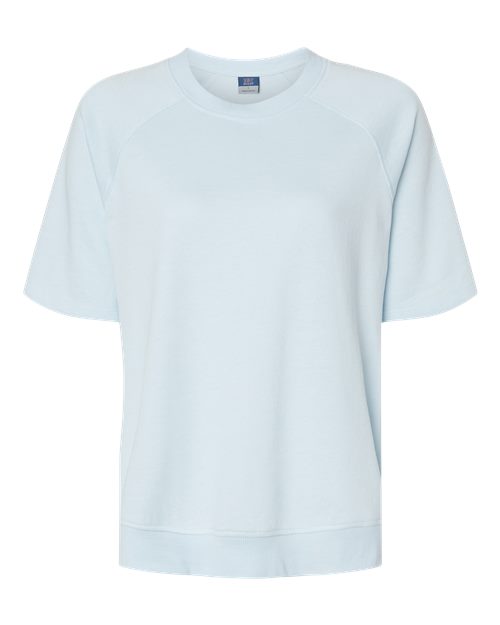 Women's French Terry Short Sleeve Crewneck Pullover | USA Decoration