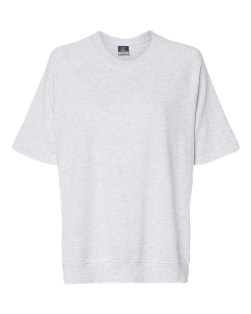 Women's French Terry Short Sleeve Crewneck Pullover | USA Decoration