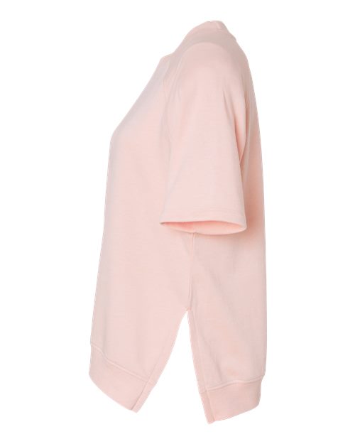 Women's French Terry Short Sleeve Crewneck Pullover | USA Decoration