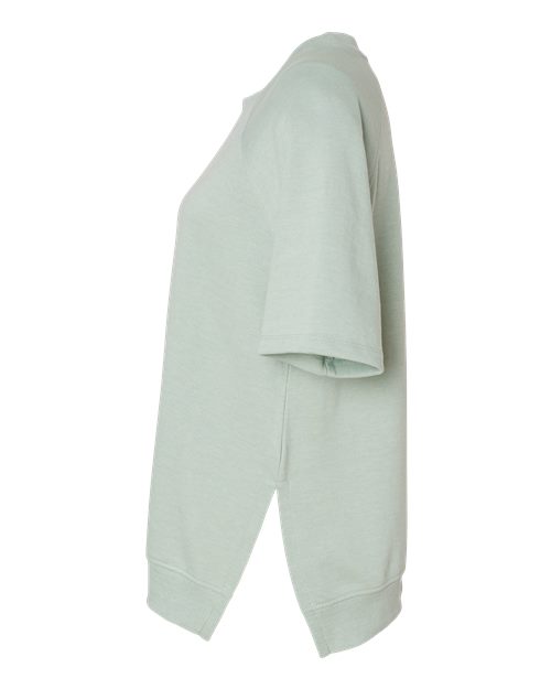 Women's French Terry Short Sleeve Crewneck Pullover | USA Decoration