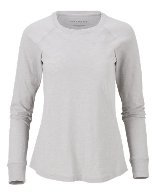 Women's Solid Preppy Patch Long Sleeve T-Shirt | USA Decoration