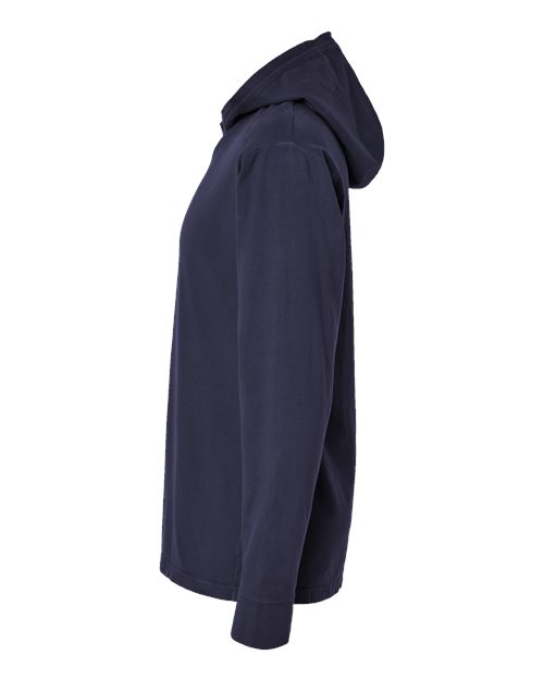 Garment-Dyed Jersey Hooded Long Sleeve T-Shirt | USA Decoration®