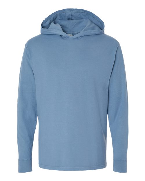 Garment-Dyed Jersey Hooded Long Sleeve T-Shirt | USA Decoration®