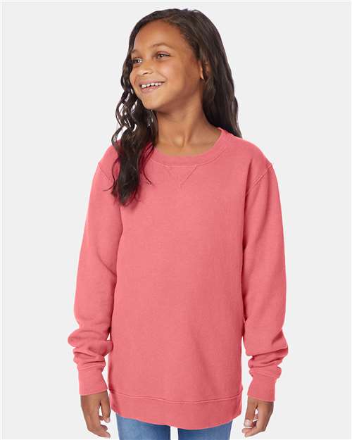 Garment-Dyed Youth Crewneck Sweatshirt | USA Decoration®