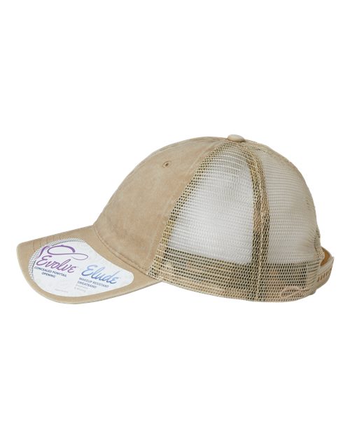 Women's Washed Mesh-Back Cap | USA Decoration