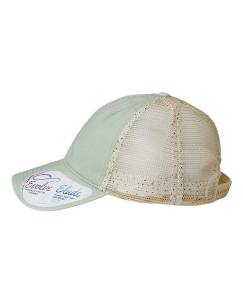 Women's Washed Mesh-Back Cap | USA Decoration