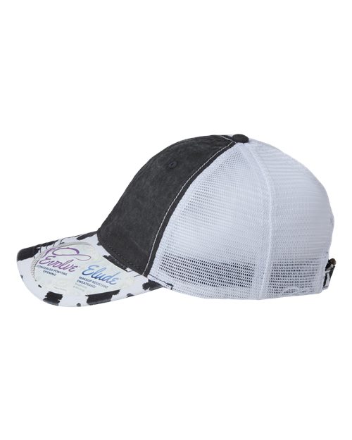 Women's Printed Visor with Mesh Back Cap | USA Decoration
