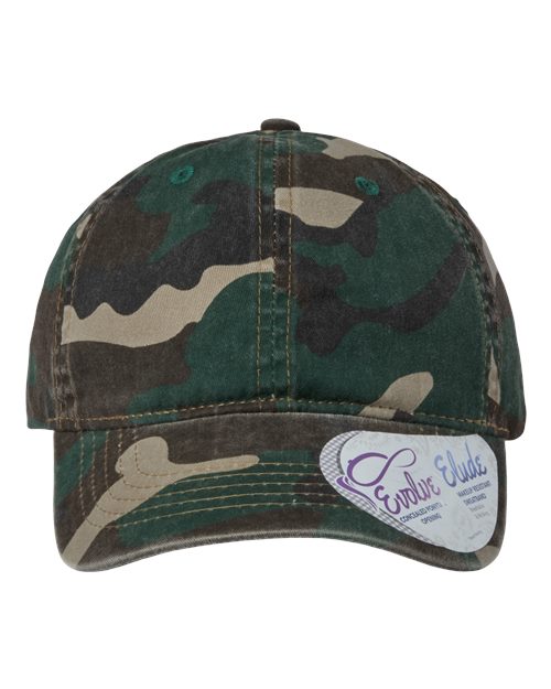 Women's Garment-Washed Fashion Print Cap | USA Decoration
