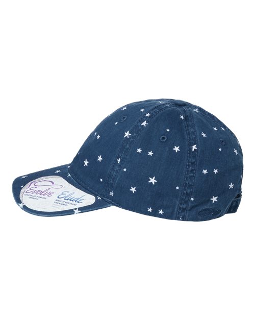 Women's Garment-Washed Fashion Print Cap | USA Decoration