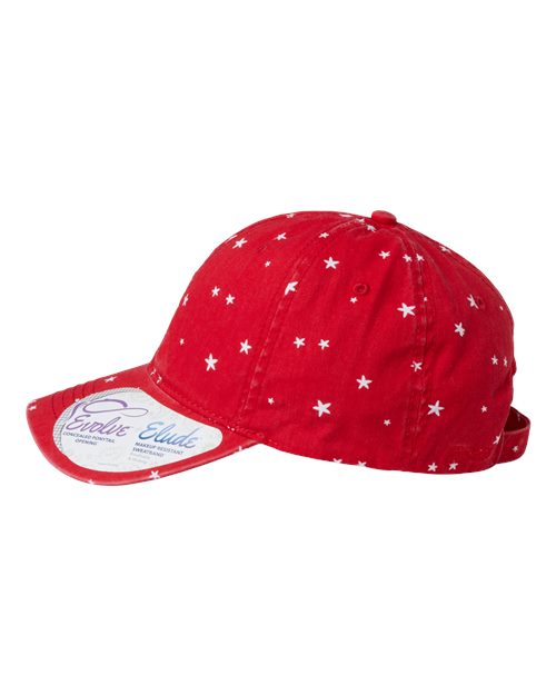 Women's Garment-Washed Fashion Print Cap | USA Decoration
