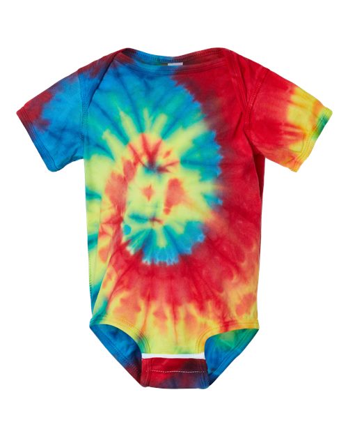 Infant Spiral Tie-Dyed Onesie | USA Decoration