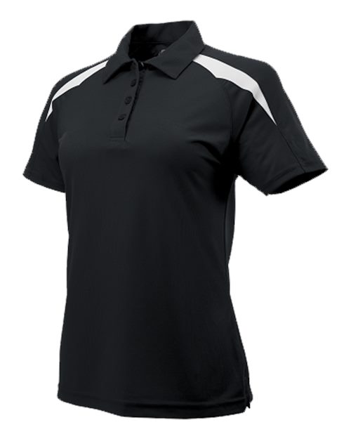 Women's Contrast Insert Mesh Polo | USA Decoration